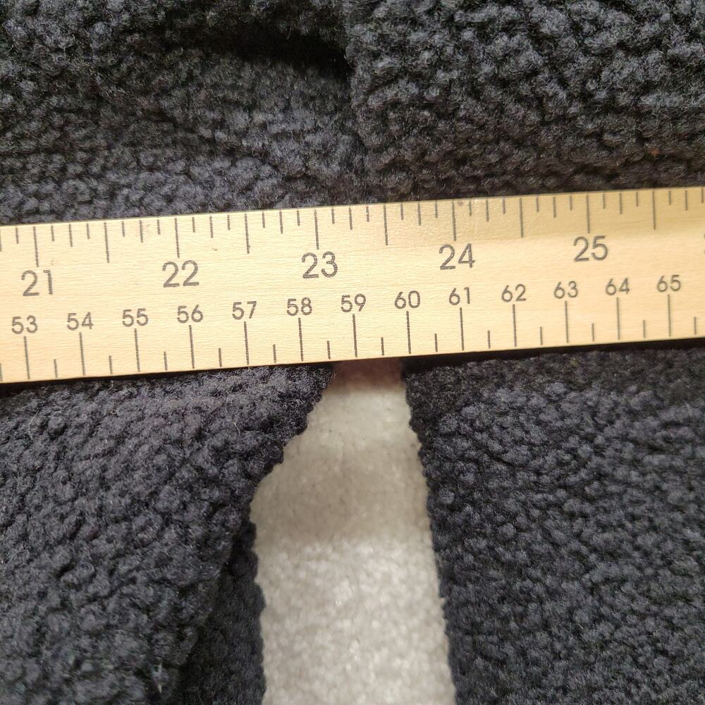 Columbia Womens XL Black Sherpa Teddy Fleece Long Coat Full Zip Jacket - Picture 5 of 8